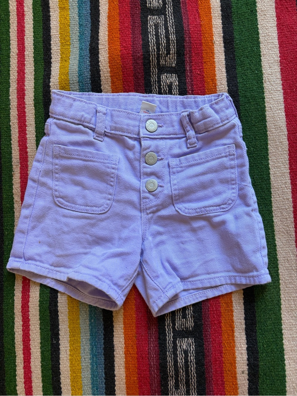 Old Navy Lavender Three-Button Girls' Shorts